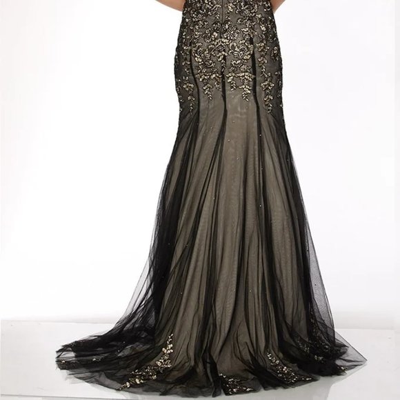 Scoop Neck Sheath Shape LAce Prom Dress JT656 - Picture 3 of 5